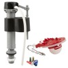 PlumbCraft Universal Toilet Fill Valve and Flapper Repair Kit 7029700,