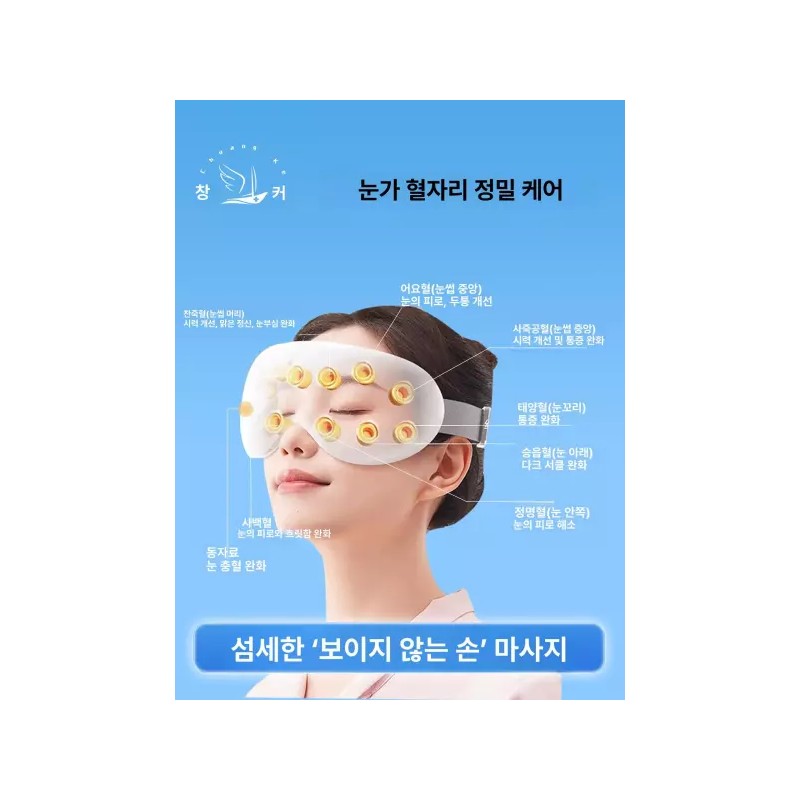 Bujane 부자네 눈안마기 찜질기 온열 건강 눈마사지기 Rich Family Eye