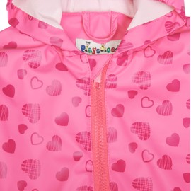 Playshoes Unisex Children's Rain Overalls Mud Suit Rainwear, Heart