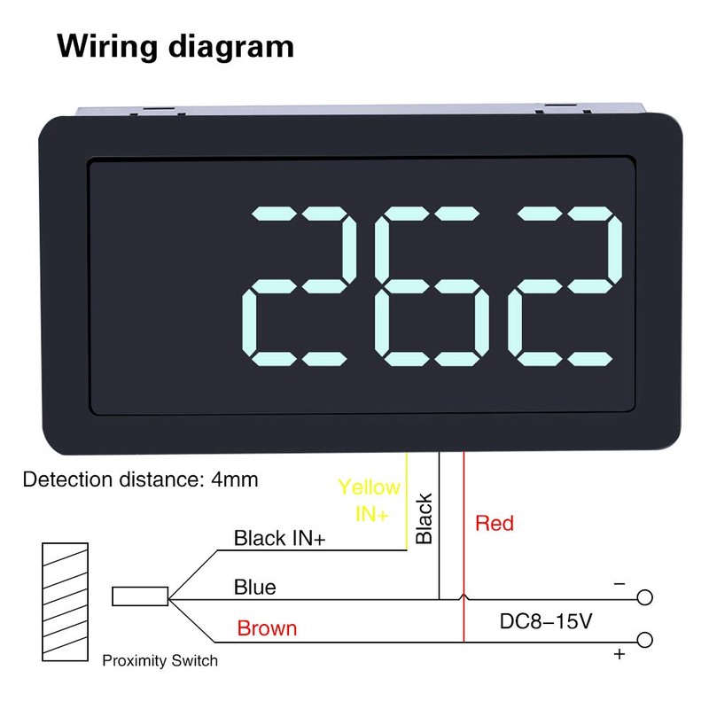 Tachometer, 12 V 4-Digit, Test Equipment and Detectors, Digital Tachograph,