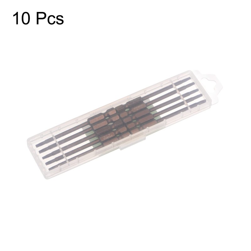 HARFINGTON 10pcs T10 Torx Bit 1/4" Hex Shank 3" Length