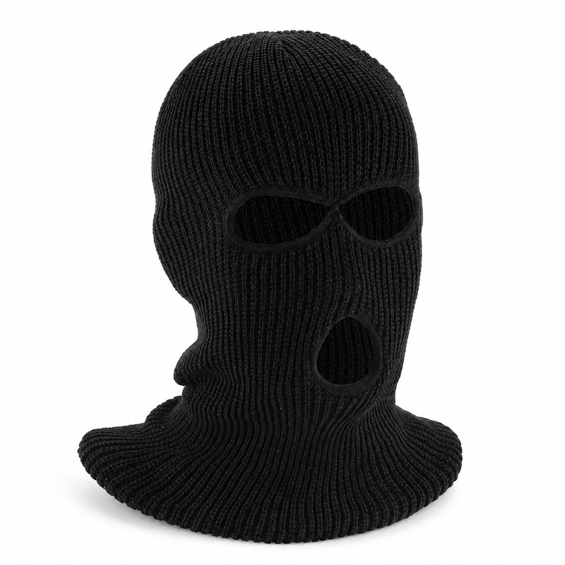 Car Headrest Cover for Interior Decor – 3-Hole Plush Mask-Style