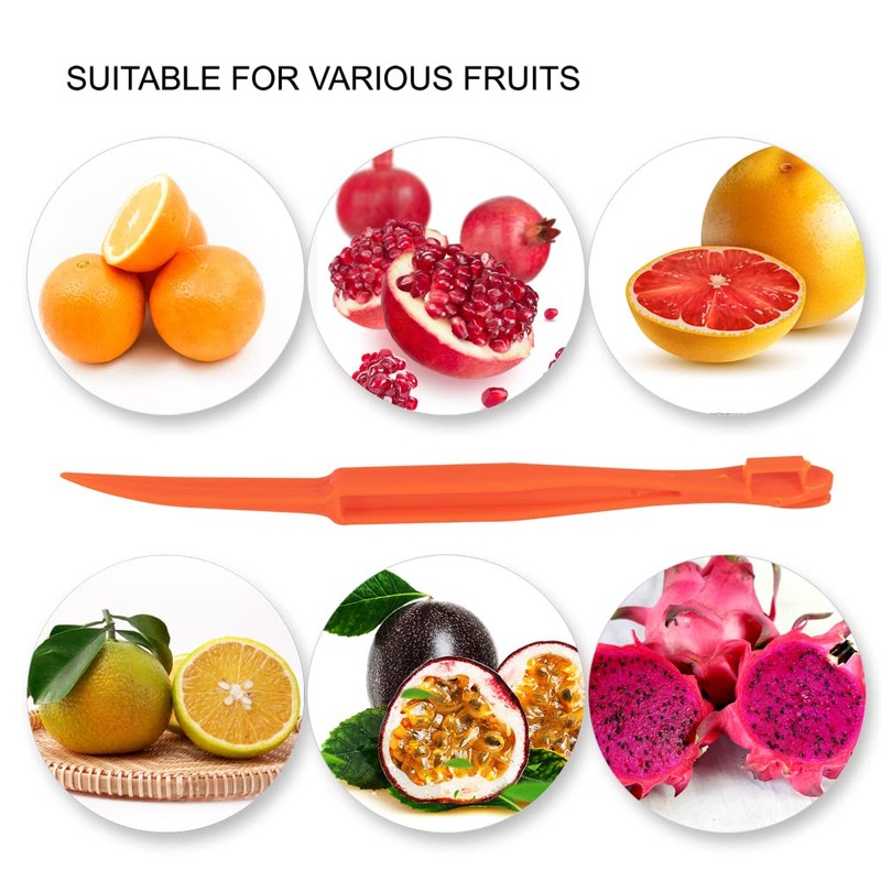 Soft Home Premium Plastic Orange Peeler Lemon Citrus Peel Cutter
