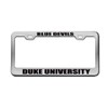 Blue Devils Duke University Chrome License Plate Frame Tag Black