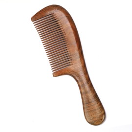 acmen Premium Wooden Comb, Portable, Anti-Static Comb, Wood, Natural Wood, Green Sandalwood Comb (Greenwood, Long)