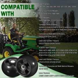 for John Deere 48" 54" 60" 72" Deck Tractor Mower Deck Deck Wheel Kit Universal for John Deere 48" 54" 60" 72" Deck Lawn Mower AM125172