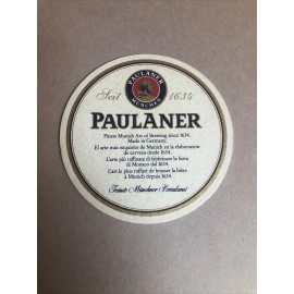 Paulaner München Beer Bar Coaster Austria Bier