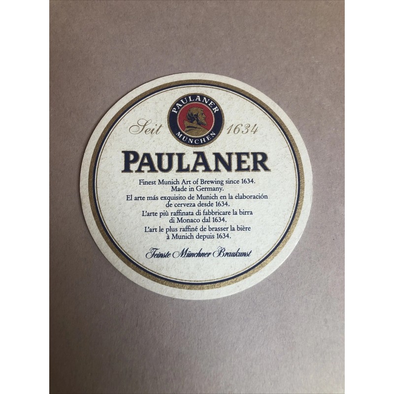 Paulaner München Beer Bar Coaster Austria Bier