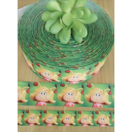 Grinch 7/8 & 1.5" (1 YD) Cindy Lou Who Grosgrain Ribbon Grinch Dr. Seuss Hair Bow Craft - 1.5 inch