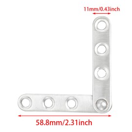 ZHUUO 4PCS 360 Degree Rotatable Stainless Steel Cabinet Door Hinges with Screws for Window Bars, Carports, Kitchen Doors and Closets.