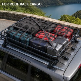 50 x 41.7-Inch Heavy-Duty Webbing Cargo Net with 4 Adjustable Straps