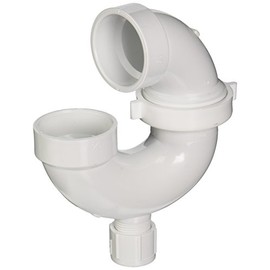 GENOVA PRODUCTS 78215 Raingo 700 Adjustable Union and Without Cleanout, 1-1/2 in, PVC P-Trap Pipe, 1 1/2"