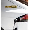 FakeTaxi 2 x Laminated Vinyl Polymeric Die Cut Car Stickers