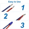 Marvexi 300Pcs Red Electrical Wire Connectors, Spring Insert Screw Terminals