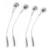 4 Pcs Electrode Lead Wire Adapters, Convert 2mm Pin to
