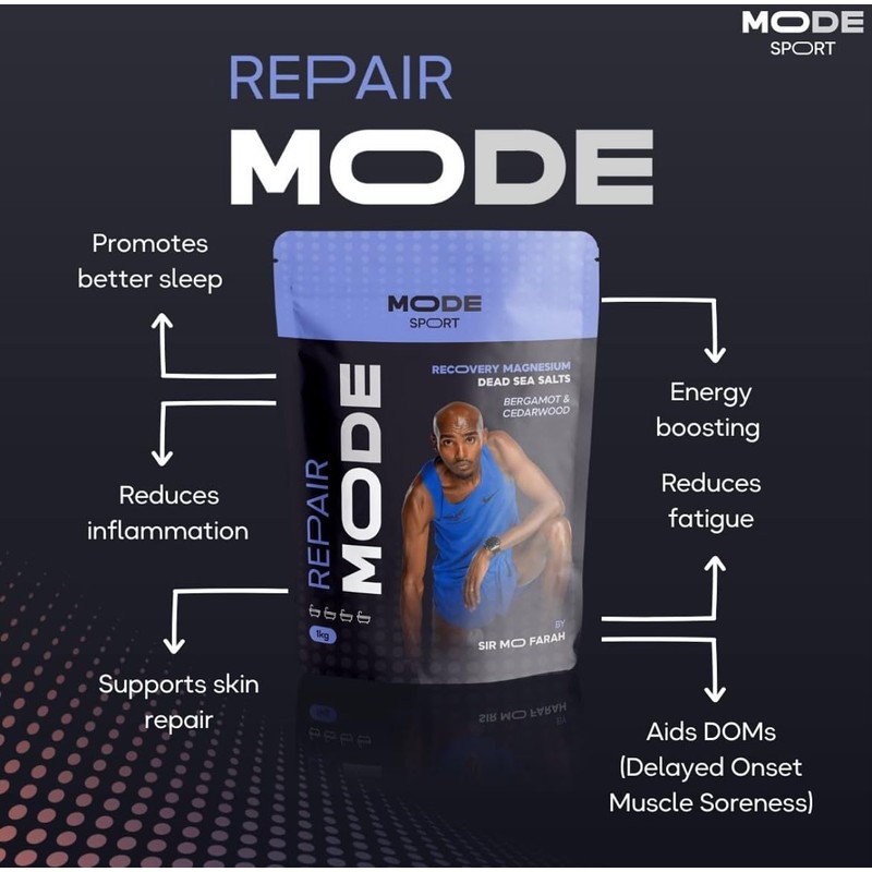 Mode Repair Magnesium Dead Sea Salts with Bergamot & Cedarwood
