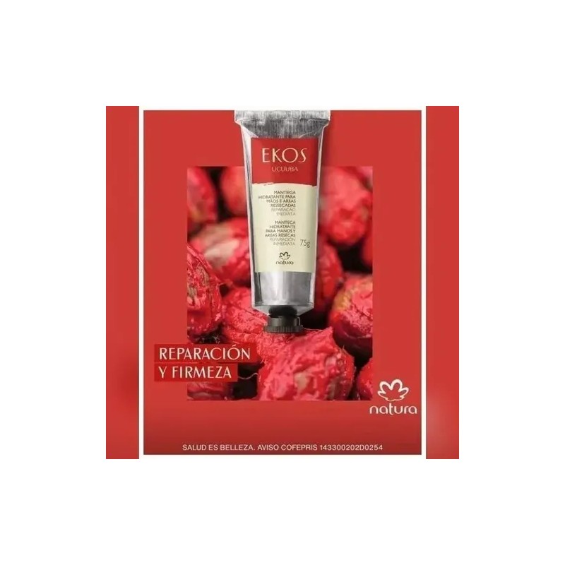 Crema Hidratante Manos Pulpa Ucuuba Natura Ekos Reafirmante Rápida Absorción