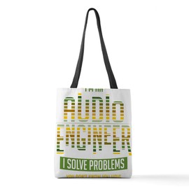 CafePress Audio Engineer Gift Sound Engin Polyester Tote Bag 16"x16"