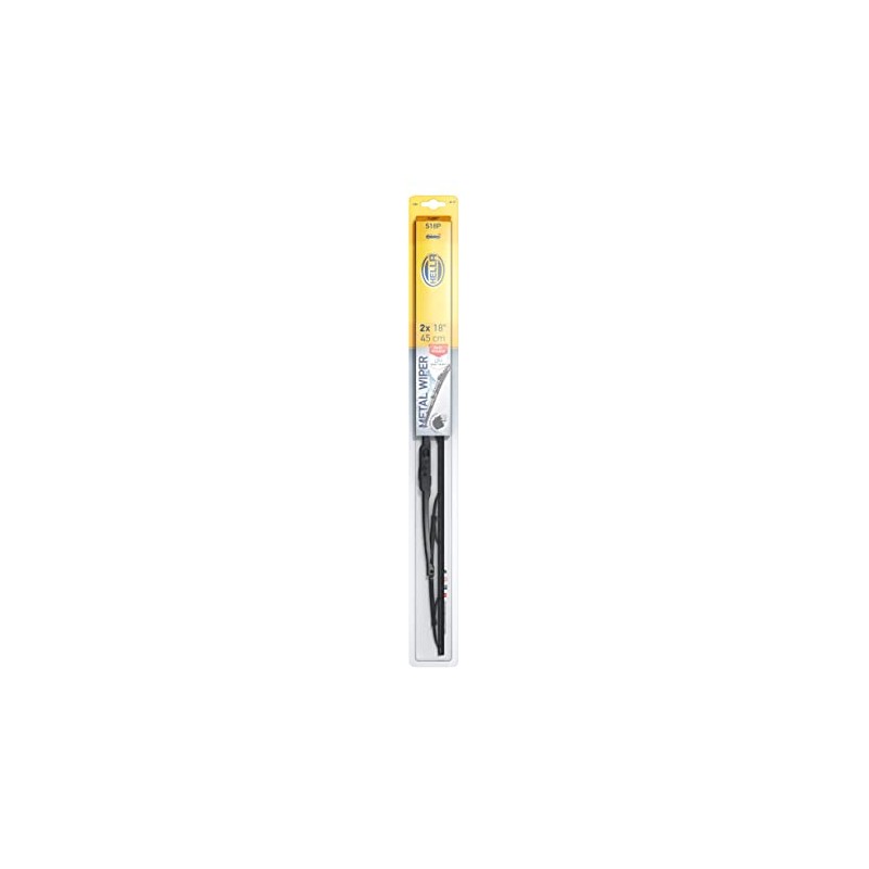 Hella 9XW398114018 Limpiaparabrisas Estándar 18 Pulgadas Paquete de 2 Multi