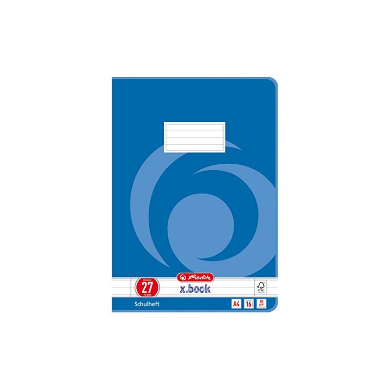 Herlitz 3322609 School Notebook A4, UWS, Lineatur 25/liniert