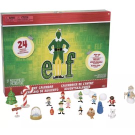 JAKKS Pacific ELF Movie Christmas Advent Calendar 24 Days of Fun Collectible Surprises 27pcs