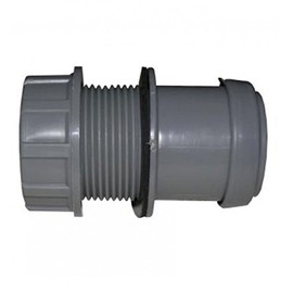 FLOPLAST 40mm Grey Pushfit Waste Tank Connector
