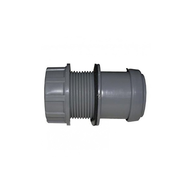 FLOPLAST 40mm Grey Pushfit Waste Tank Connector
