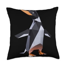 Origami Master Folding Paper Craft Origami Penguin Japanese Art Paper Folding Artist Throw Pillow, 18x18, Multicolor