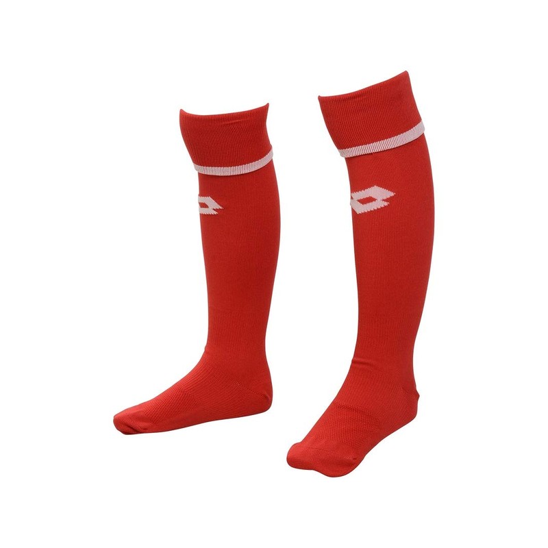 lotto Junior Soccer Socks, Red/White, 16-18