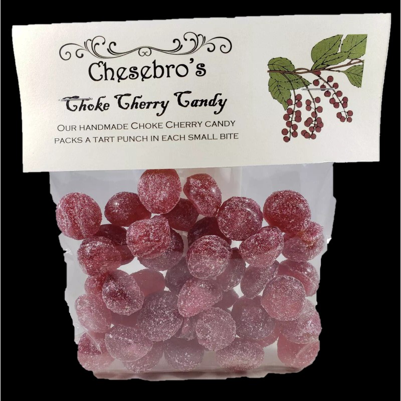 Chesebro's Choke Cherry Hard Candy Drops 4.5 Ounces