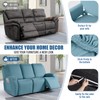 TAOCOCO Recliner Sofa Slipcover, 3 Pieces Polyester Fabric Stretch Sofa
