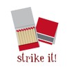 CafePress Strike Matches Magnets Rectangle Magnet, 3"x2" Refrigerator Magnet