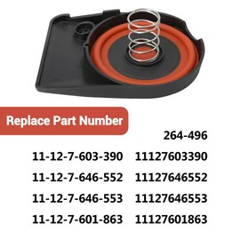 LoloWheat PCV Valve Cover Cap 11127646552 11127603390 with Membrane Fit for MINI Cooper S 2011-2016/Countryman S 2011-2016/Paceman S 2013-2016 N13 N18 Engine 2007-2016 for R55 R56 R57 R58 R59 R60 R61