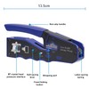 3DBUYER RJ45 50pcs Crimping Tool Kit, All-in-One Tool Cuts, Strips,