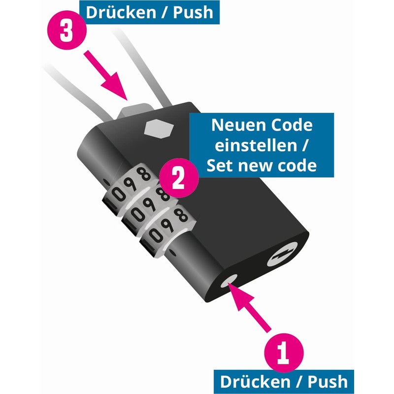 RAVE TSA Suitcase Padlock with Combination Combination Luggage Lock