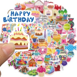 100 Packs Candy Stickers Water Bottles Laptop Phone Motorcycle Computer Guitar Skateboard Hydroflasks Desserts Vinyl Sticker Waterproof Aesthetic Trendy Decals for Teens Girls Adults