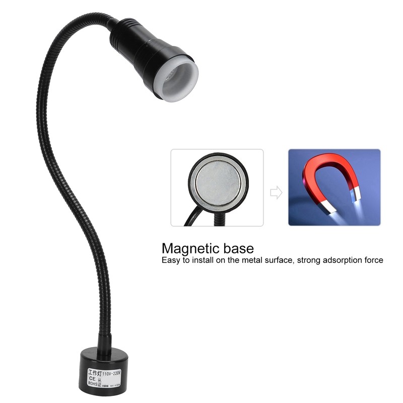 5W LED Sewing Machine Light Flexible Gooseneck Work Lamp with