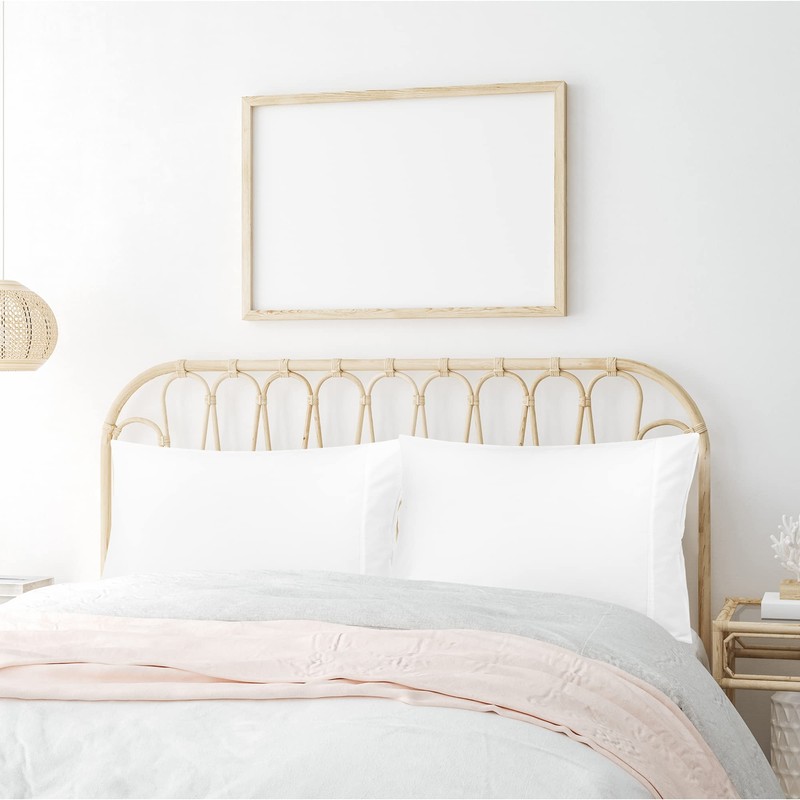 PiccoCasa Pillowcases 2 Pack Cotton Pillow Cases with Zipper Closure