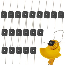 Weed Wacker Attachments Blade,Weed Head Eater Replacement,Steel Wire Grass Trimmer Head,Trimmer Blades for Weedeaters 6in Length,Replacement Trimmer Line for 0.2inch Bore Cordless Weed Trimmer（20pcs）