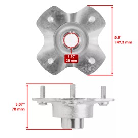 Caltric Rear Right Axle Wheel Hub for Honda TRX420FE1 TRX420FM1 Rancher 420 2014 - 2024
