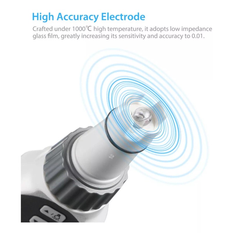 Dr.meter Medidor Ph Probador Ph Alta Precisión 0-14 Retencion Datos
