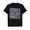 Sparkly Unicorn Princess T-shirt for Women and Girls T-Shirt