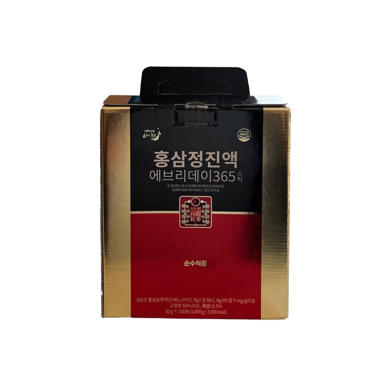 Sunsu Sikpum 순수식품 홍삼정진액 에브리데이 365 스틱 10g x 100개입