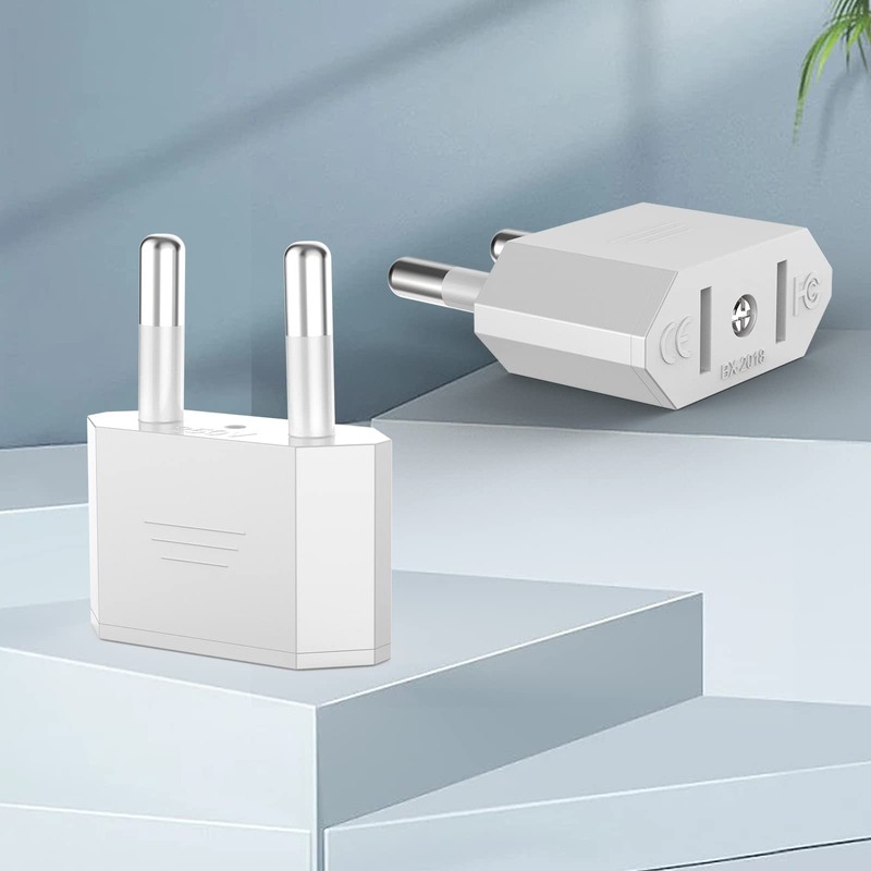 VIEVRE US to EU Adapter, 2 Pin Adapter, USA Germany