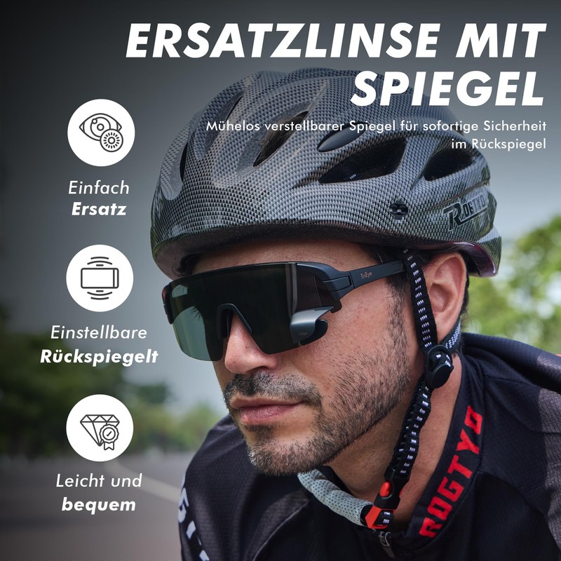 TriEye View Sport Replacement Lens Smoke Grey Tinted with Mirror