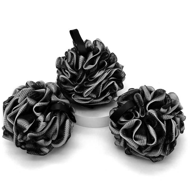 Loofah Charcoal Bath Shower Sponge Body Scrubber,75g XL Exfoliate Mesh