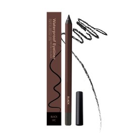 Waterproof Eyeliner Pencil, 2025 Waterproof Eyeliner Duo Sharpenable Eye Pencil, Longwearing Eye Makeup with Ultra-Fine Tip, Silky Smooth and Easy To Color (Pack of 1, Black)