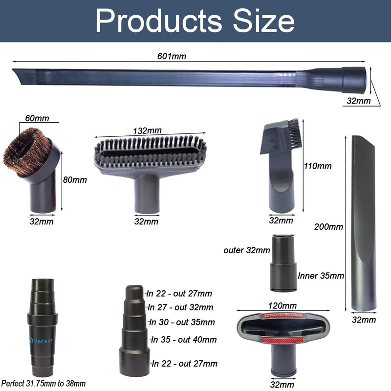 Household Cleaning Kit Attachments Vacuum Cleaner Accessories Universal Vacuum Hose
