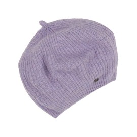 FRAAS Women's Beret Hat - Warm Knitted Hat with Ribbed Pattern - Sustainability Edition, Lilac Breeze