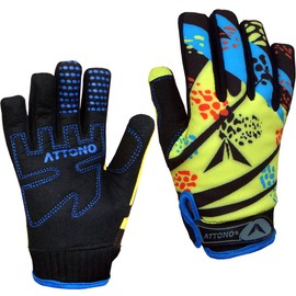ATTONO Children's Mountain Bike Gloves Gel Cycling Warm Cycling Gloves - Size 7